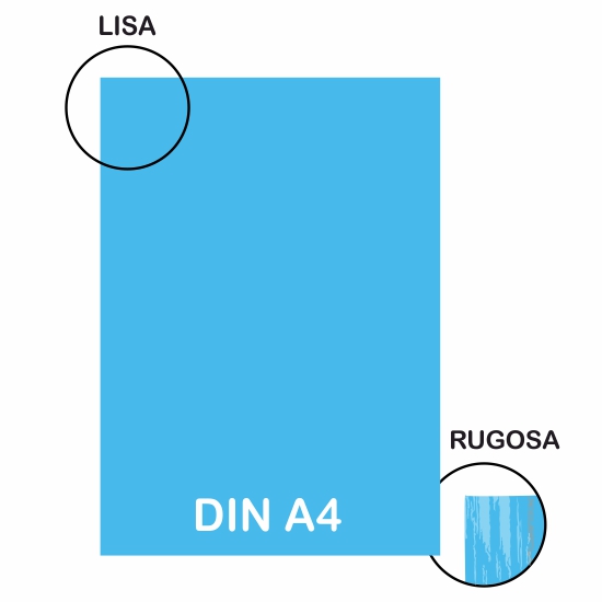 cartolina lr 220gr a4 blau turquesa