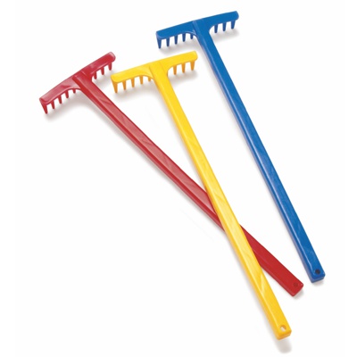 rastrillo de plastico resistente 42cm.