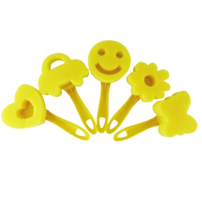 pack 5 esponjas 15x8cm formas fantasia