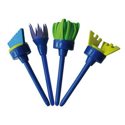 pack 4 escobillas para pintar