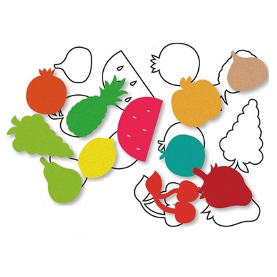 pack 10 esponjas 70x60mm frutas