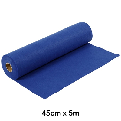 rollo fieltro 0.45x5m azul