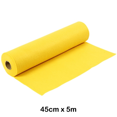 rollo fieltro 0.45x5m amarillo