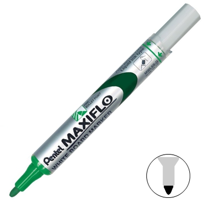 retolador pissarra pentel maxiflo verd