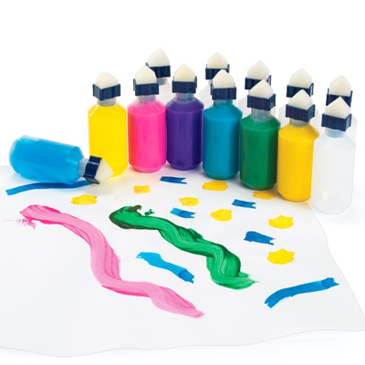 botella con esponja para pintar