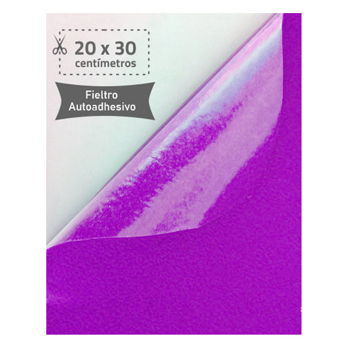 fieltro 20x30cm adhesivo 220gr azul fuer