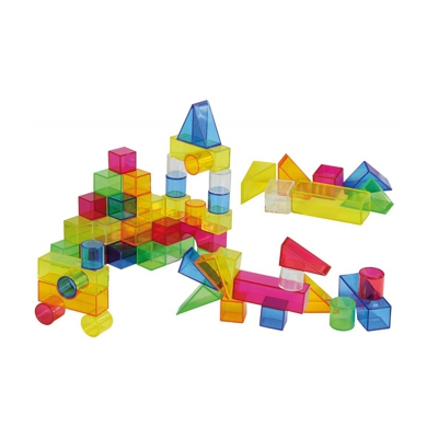 set de 50 bloques translucidos 6 colores