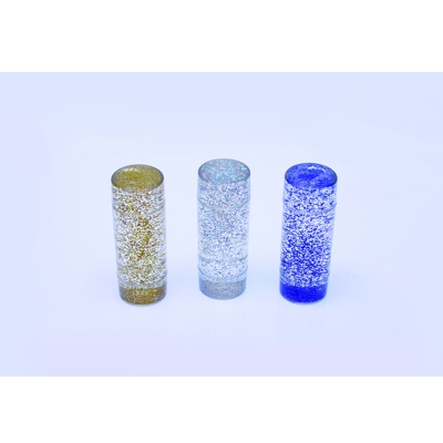 pack 3 cilindres amb brillant metal.litz