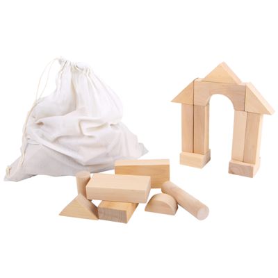 juego 50 bloques de madera natural maxi