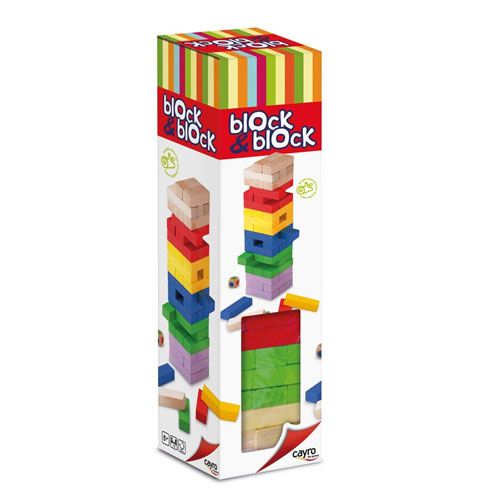 juego de madera block block colores