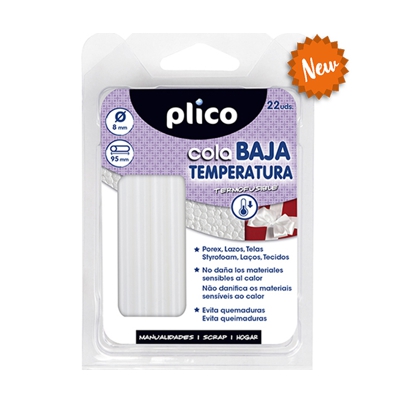 pack 22 barras silicona 8mm baja tempera