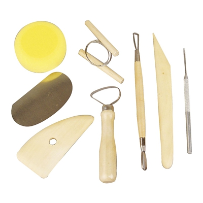 paquete 8 moldeadores para barro