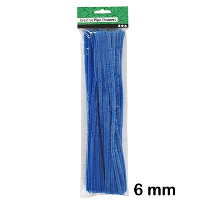 pack 50 limpiapipas color azul fuerte