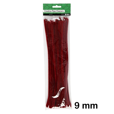 paquete 25 limpiapipas 9mm granate