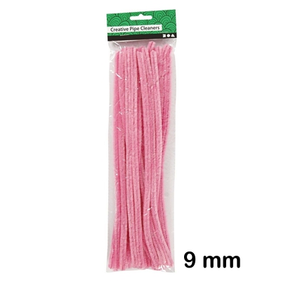 paquete 25 limpiapipas 9mm rosa