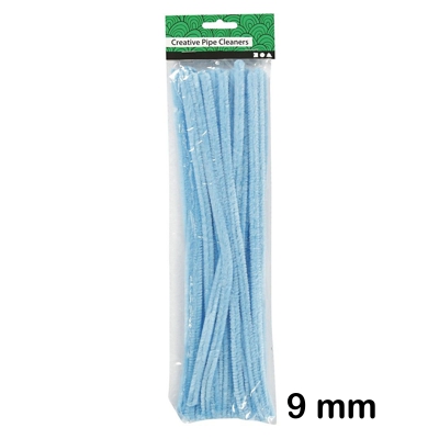 paquete 25 limpiapipas 9mm azul flojo