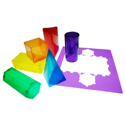 pack 6 plantillas formas geometricas 3d