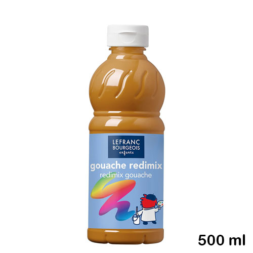 tempera redimix 500ml marron ocre