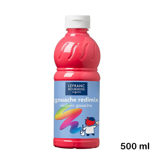tempera redimix 500ml rojo fuerte