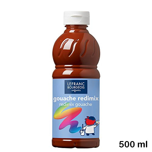 tempera redimix 500ml marron siena
