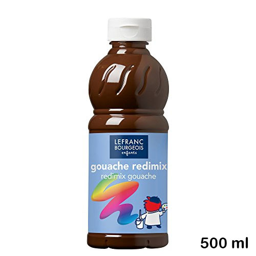 tempera redimix 500ml marron sombra