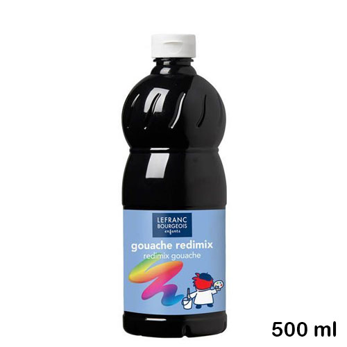 tempera redimix 500ml negra