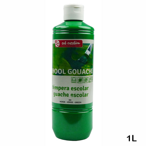 tempera escolar verde fuerte talens 1l