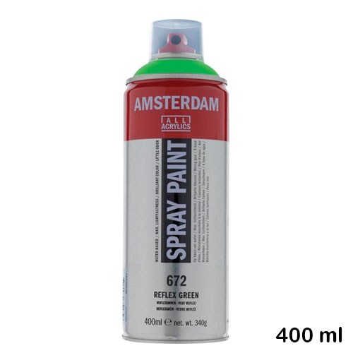 espray acrilico 400ml verde fluo 672
