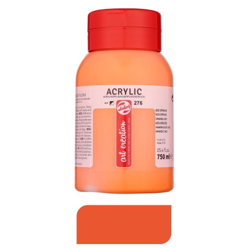 tempera acrilica 750ml taronja talens
