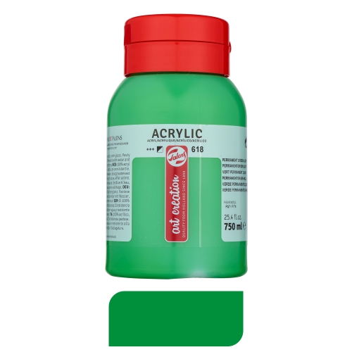 tempera acrilica 750ml verd mig talens