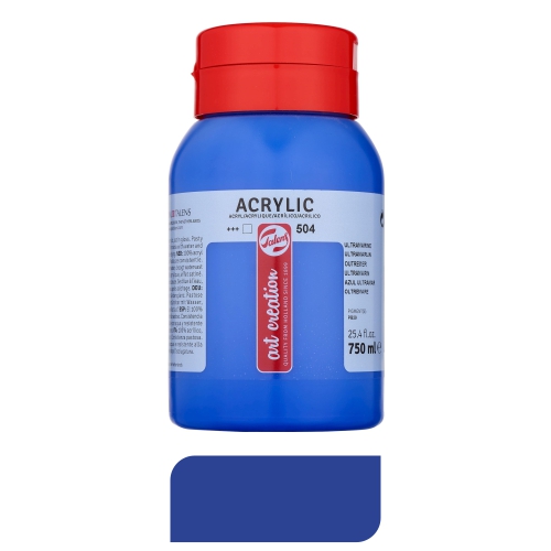 tempera acrilic 750ml blau fort talens