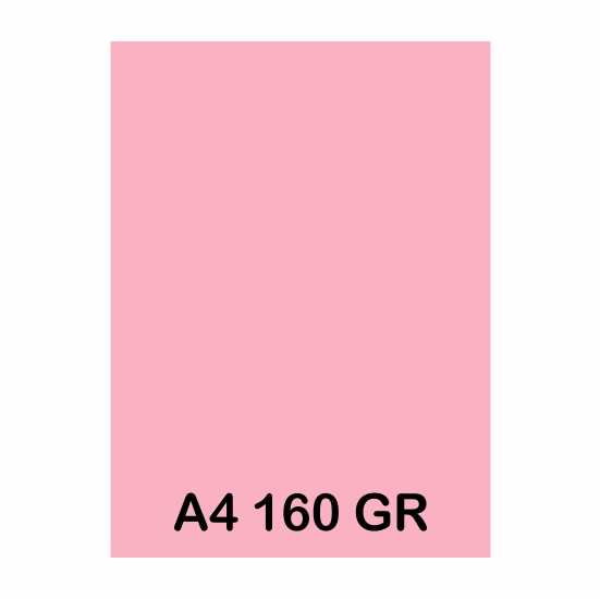 paq. 250f. a4 160gr rosa gerani opi74