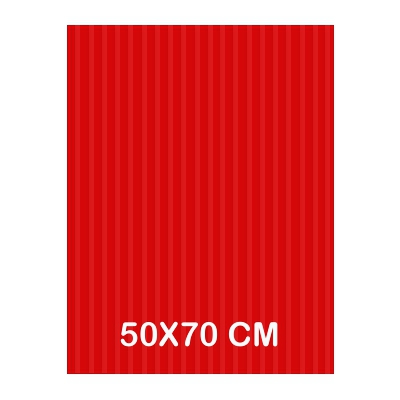 carton ondui fluorecente rojo