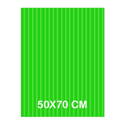 carton ondul fluorecente verde