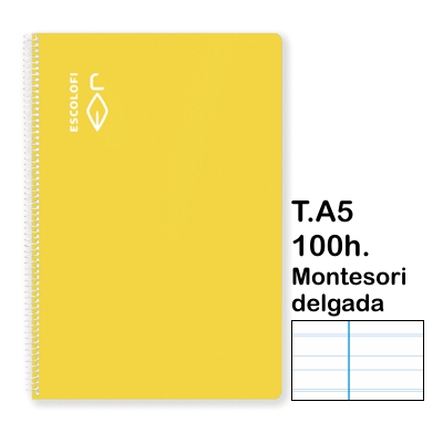 libreta t.4 pauta montesori 3'5 100h ama