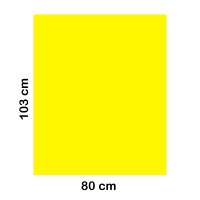 bossa plastic 80x103cm groc