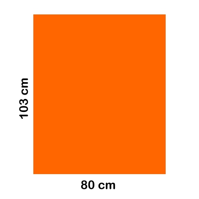 bossa plastic 80x103cm taronja