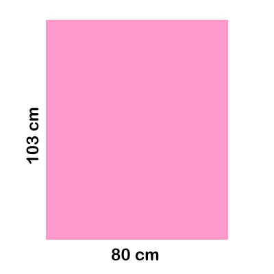 bossa plastic 80x103cm rosa
