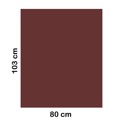 bossa plastic 80x103cm marro