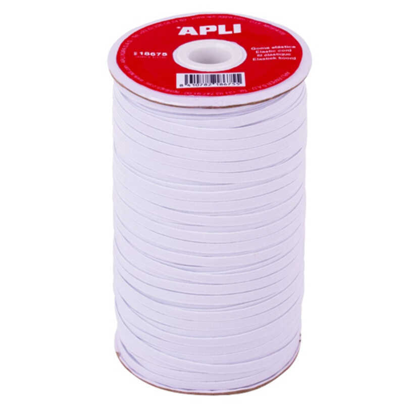 rollo goma elastica plana 5mmx100m blanc  rollo goma elastica plana 5mmx100m blanc