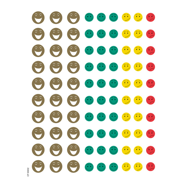 paquete 12h gomets mini cara mr. smile