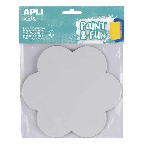 lienzo magnetico flor 15x15cm. apli