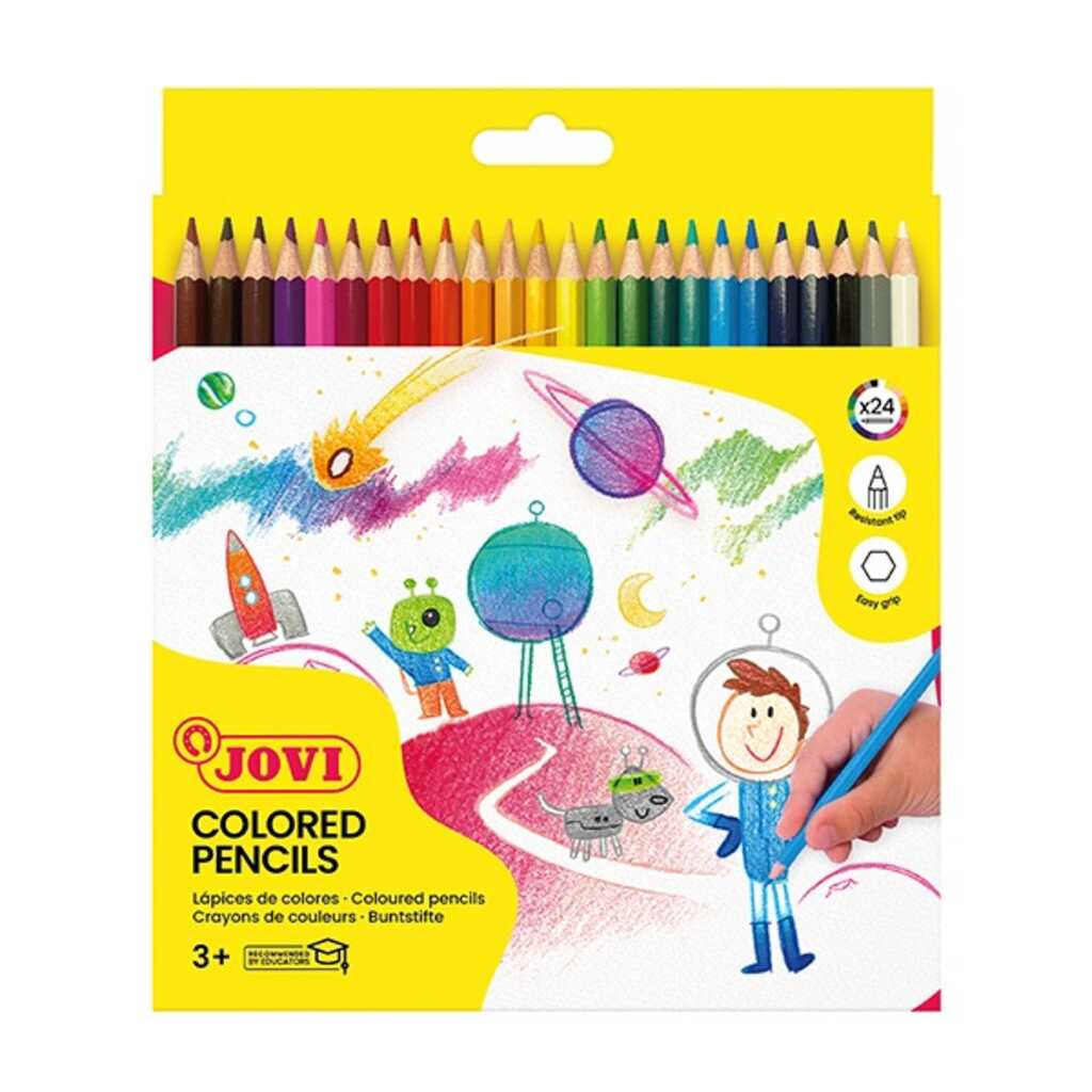 caixa 24 llapis colors jovi
