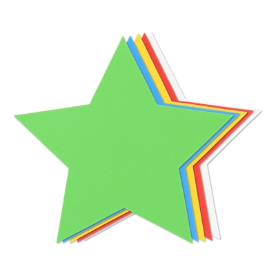 pack 25 figuras goma eva 2mm estrella