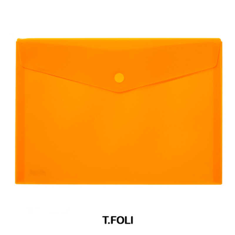 sobre multiline pp folio c/velcro naranj