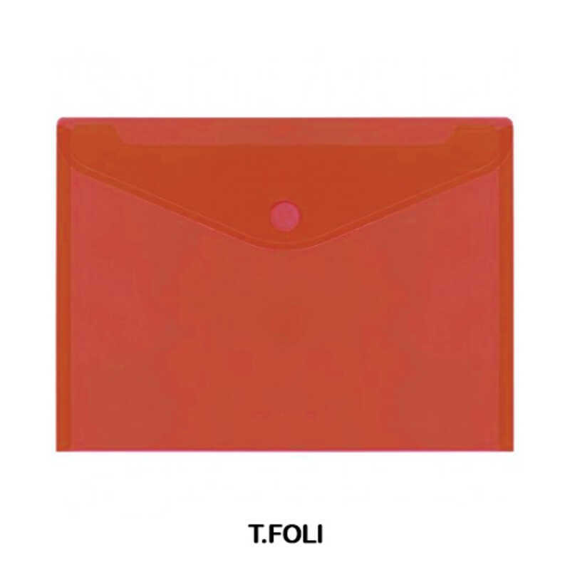 sobre multiline pp folio c/velcro rojo