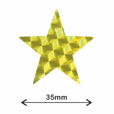 rollo gomet estrella xl hologr. amarillo