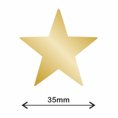 rollo gomet estrella xl metalizada oro