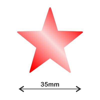 rollo gomet estrella xl metalizado rojo