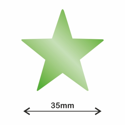 rollo gomet estrella xl metalizado verde